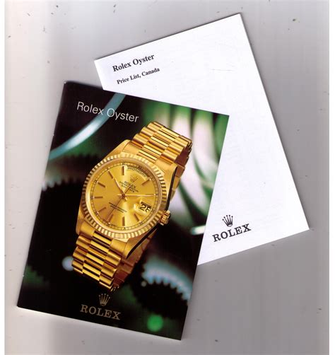 rolex canada catalogue.